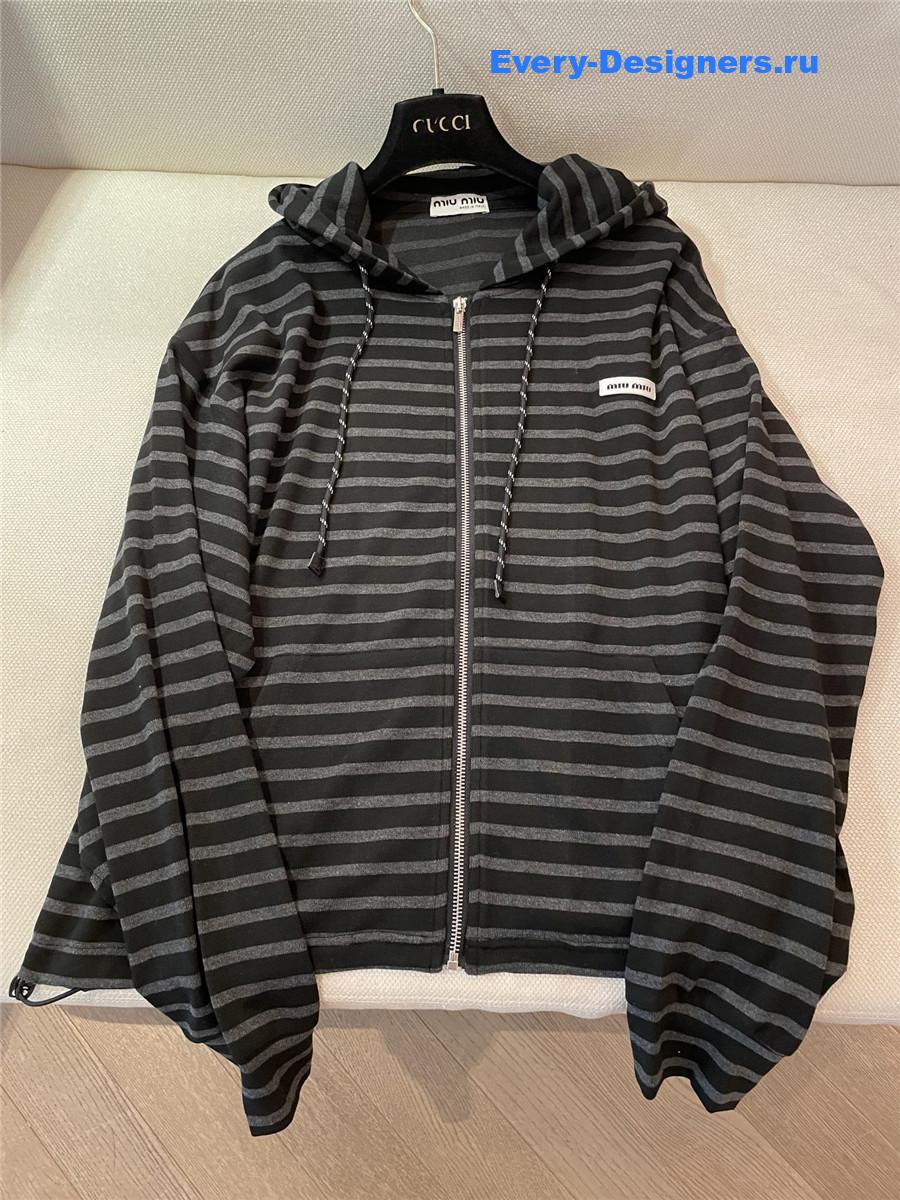 Miu Miu Embroidered Cotton Sweatshirt