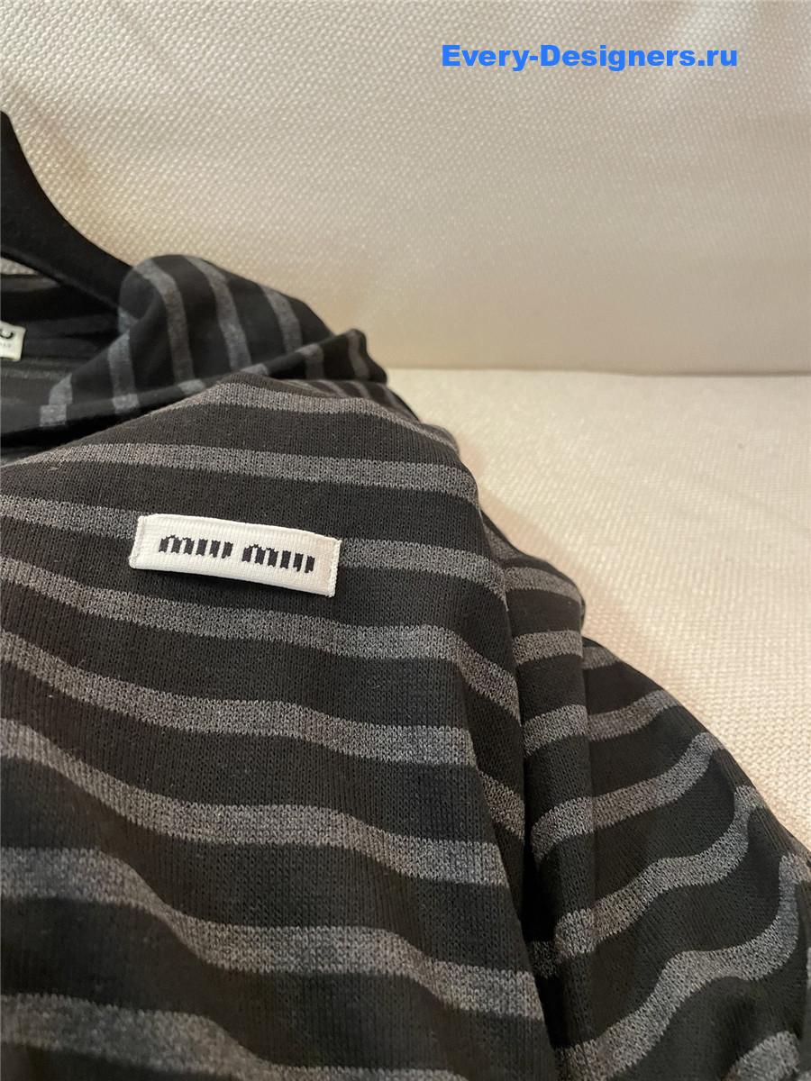 Miu Miu Embroidered Cotton Sweatshirt