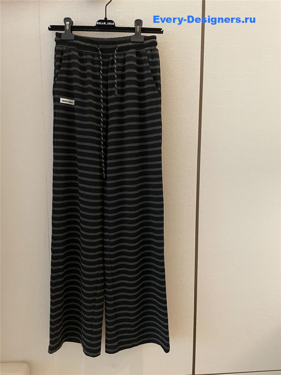 Miu Miu Striped Trousers