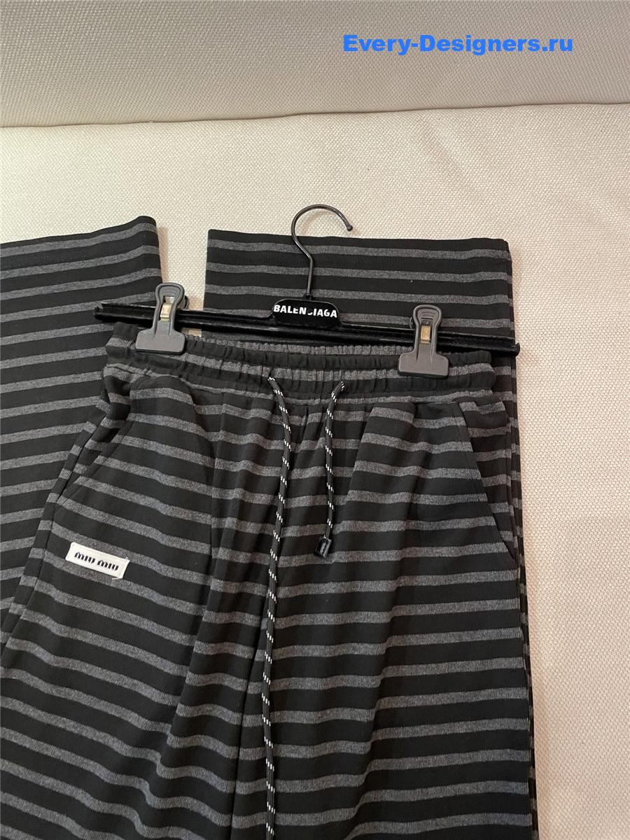 Miu Miu Striped Trousers