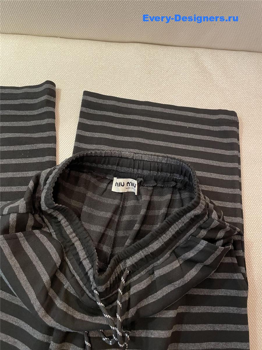 Miu Miu Striped Trousers