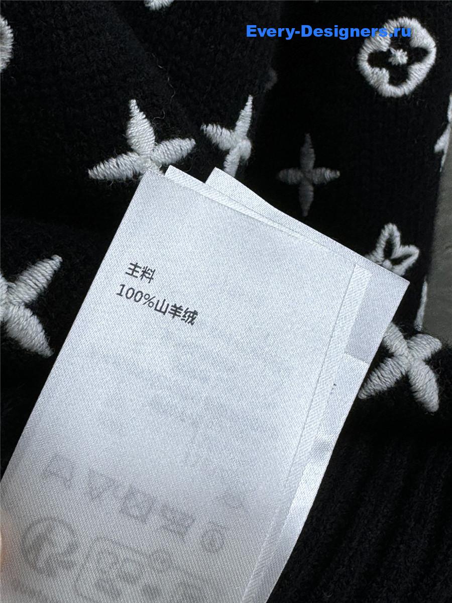 l0vis Vvtt0n 3d monogram knit pullover