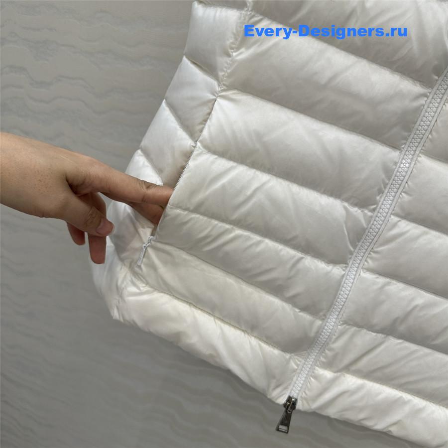 Moncler White Igens Vest Down Vest