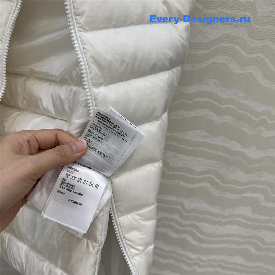 Moncler White Igens Vest Down Vest
