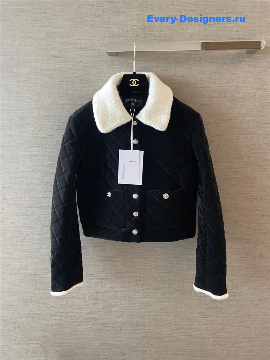 Ch**el coco neige quilted jacket