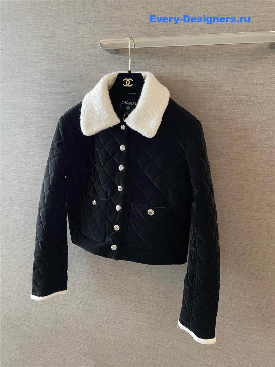 Ch**el coco neige quilted jacket