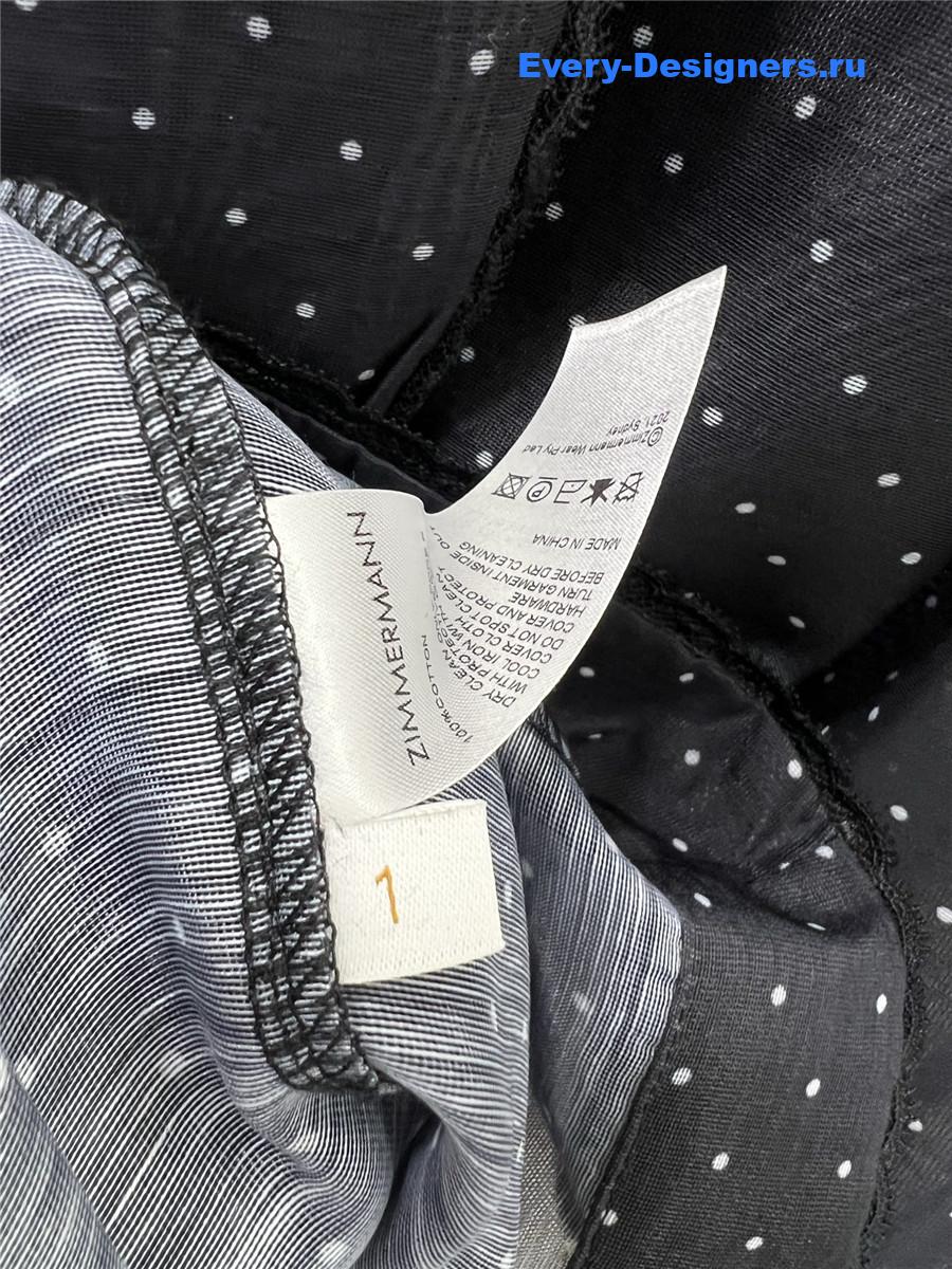 Zimm Polka Dot Ribbon Dress