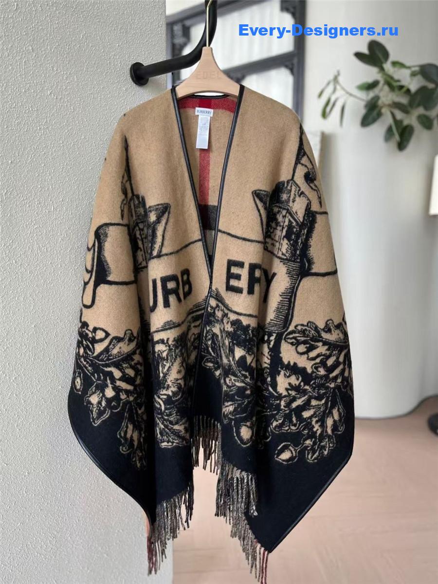 Bv*b*rry gallant knight wool cape