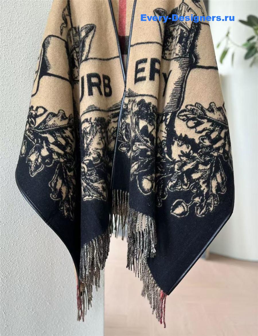 Bv*b*rry gallant knight wool cape