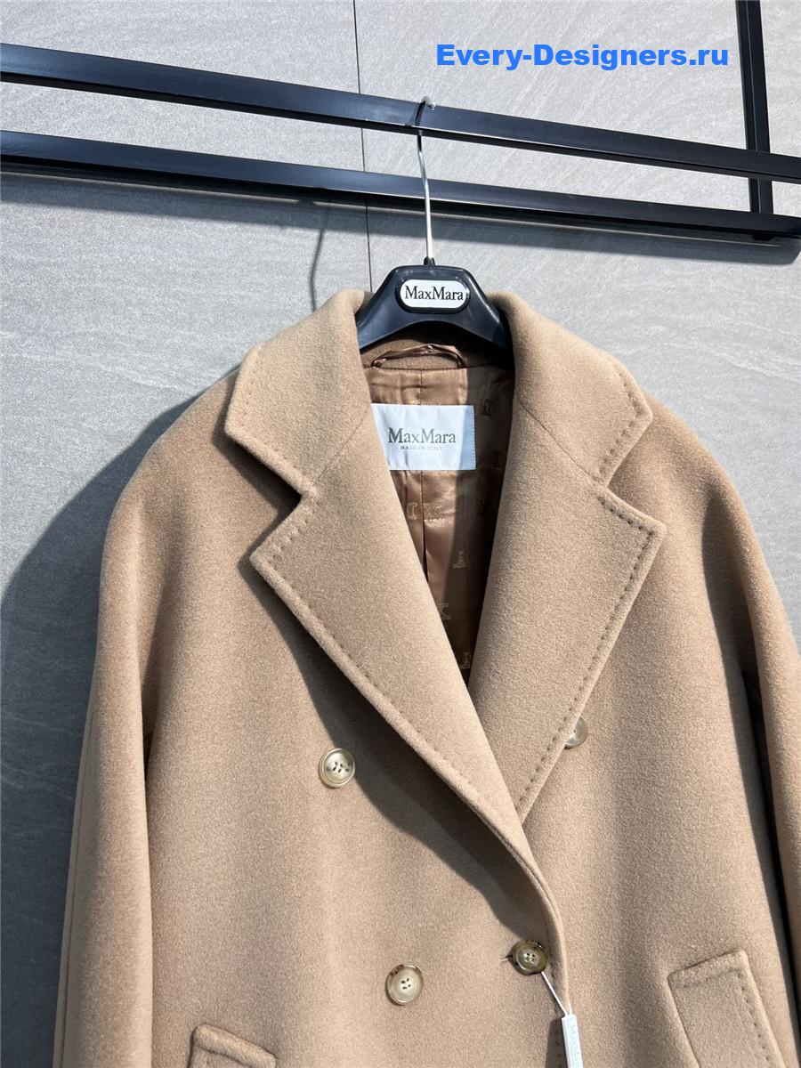 Max Mara Brown Cashmere Rebus Coat