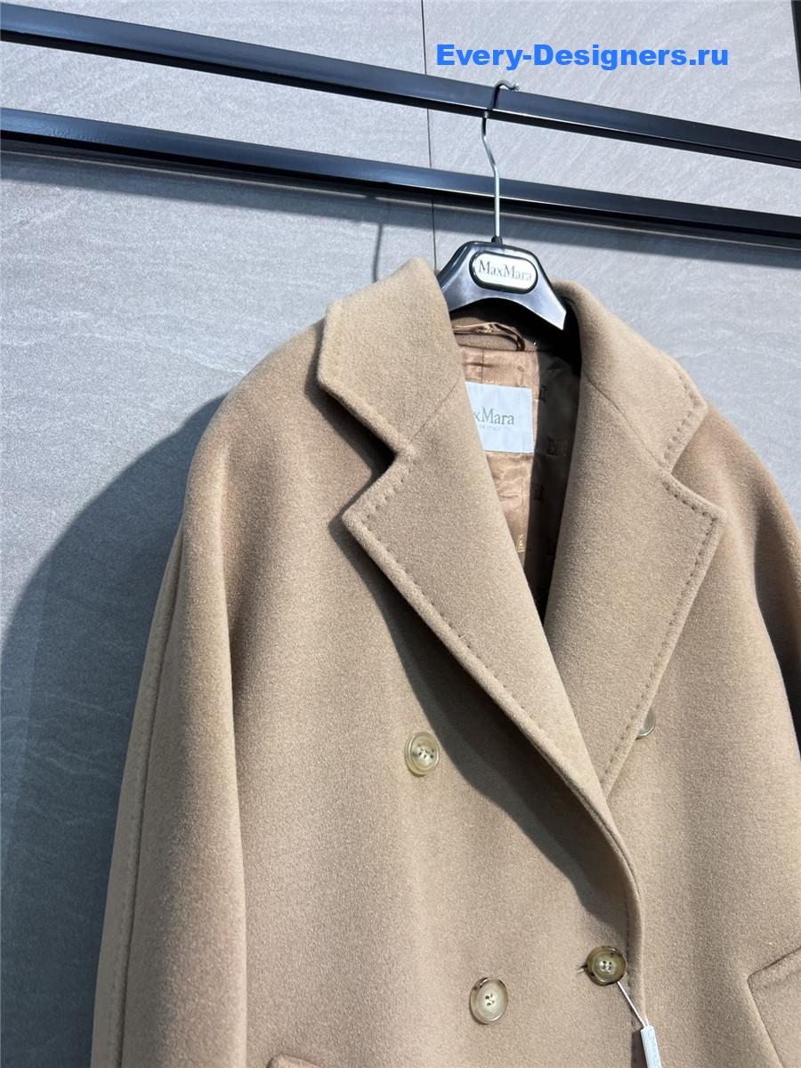 Max Mara Brown Cashmere Rebus Coat