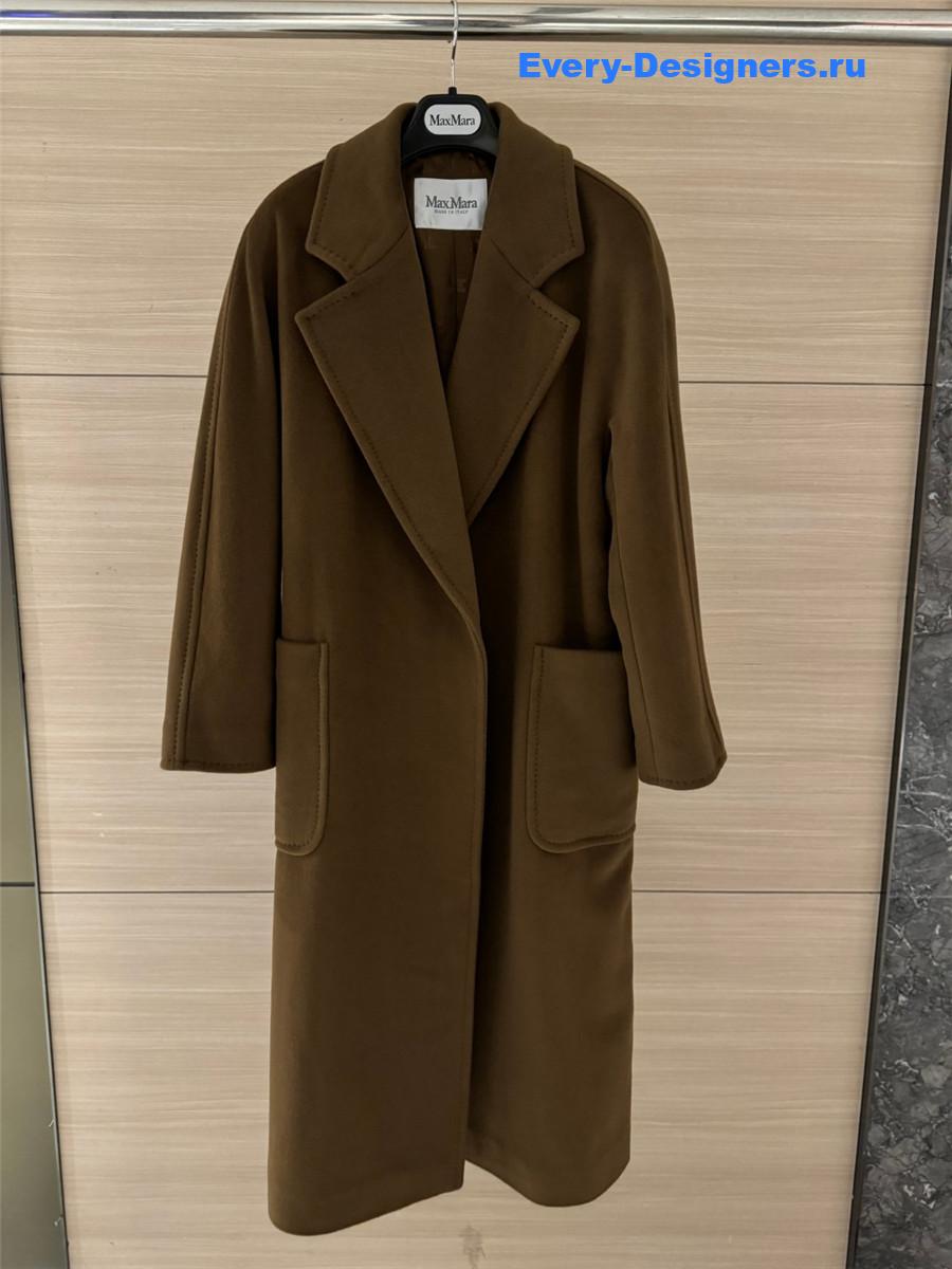Max Mara Brown Belted Long Coat