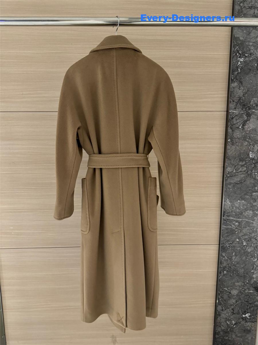Max Mara Beige Belted Long Coat