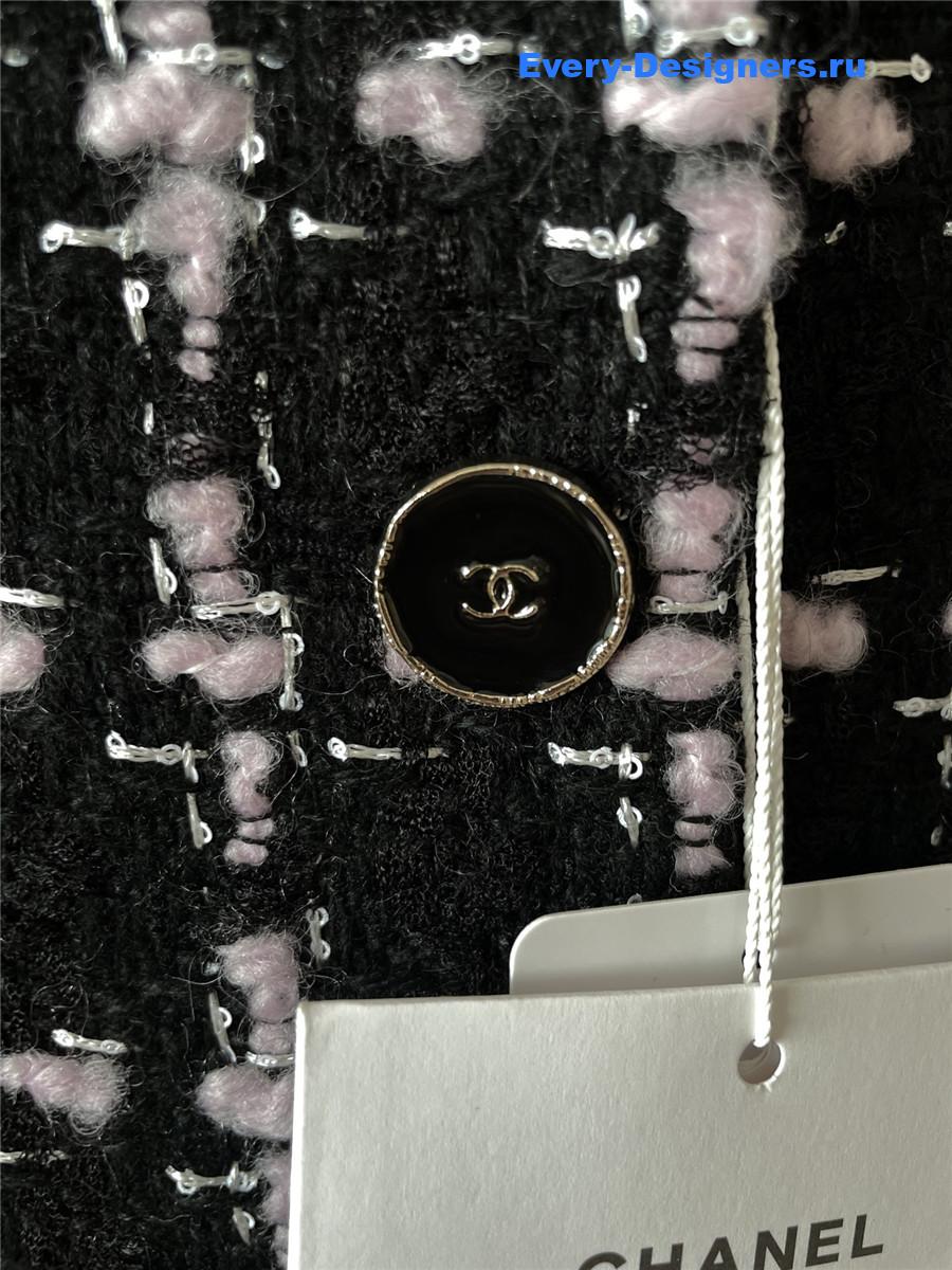 Ch**el pink check tweed dress jacket