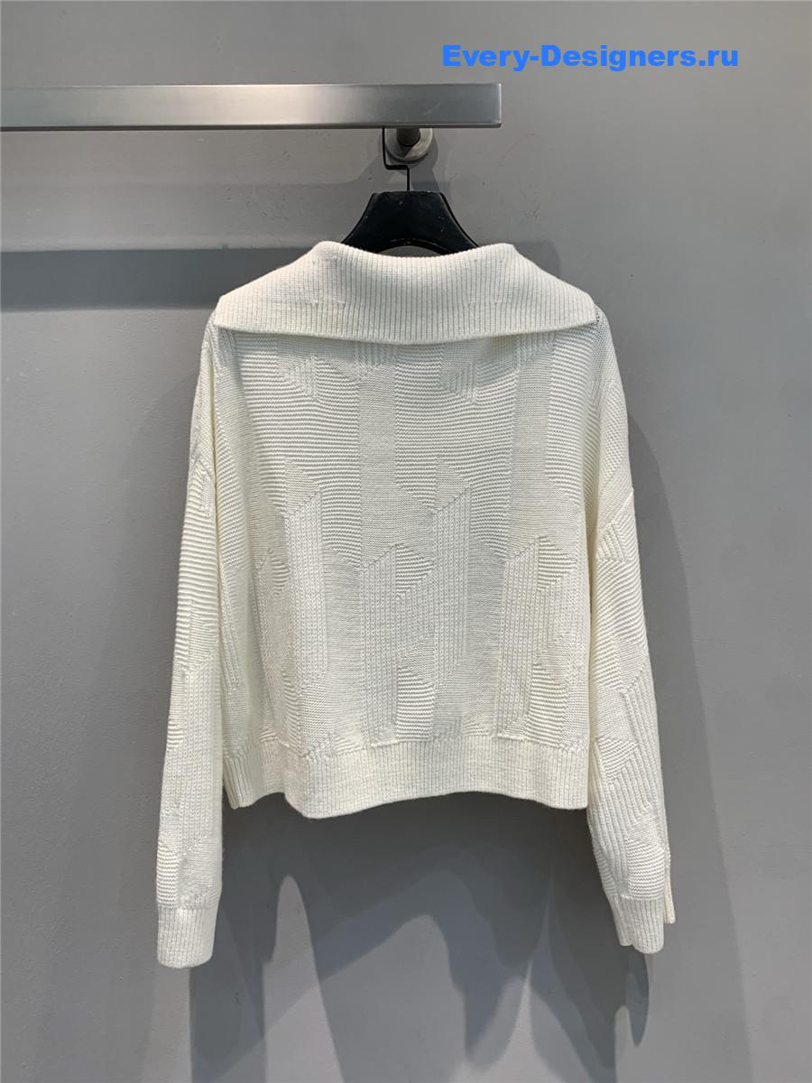 H**me5 cream wool cashmere sweater