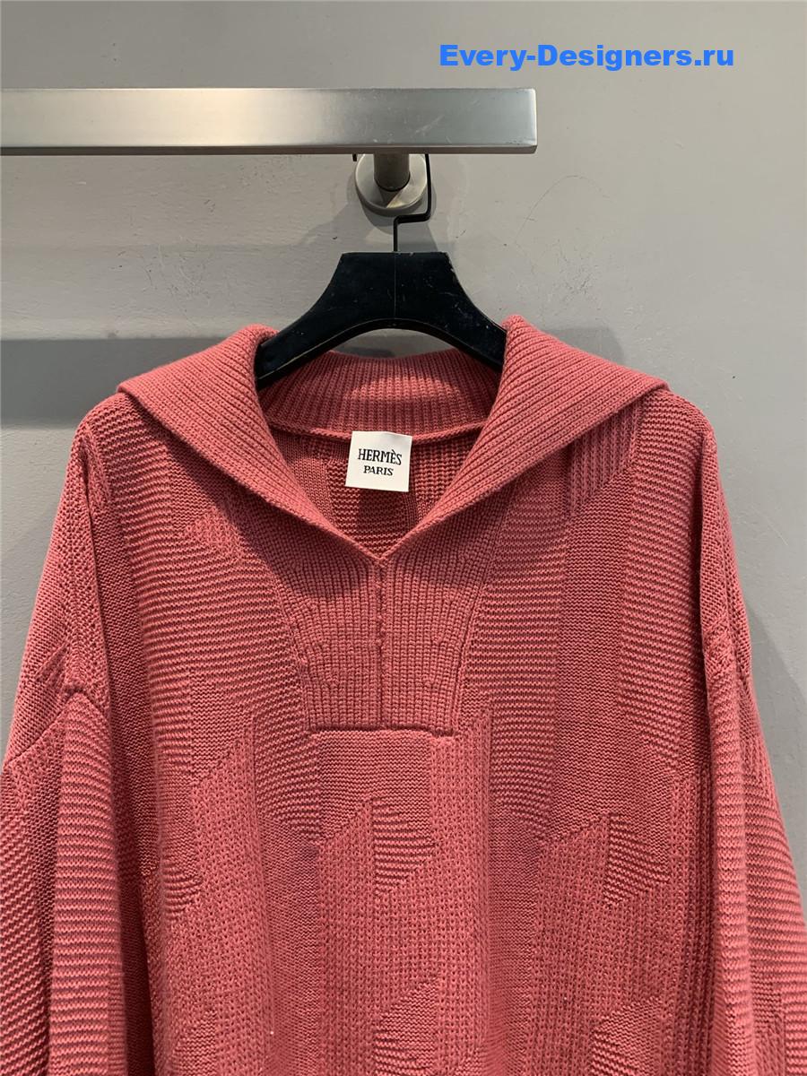 H**me5 pink wool cashmere sweater