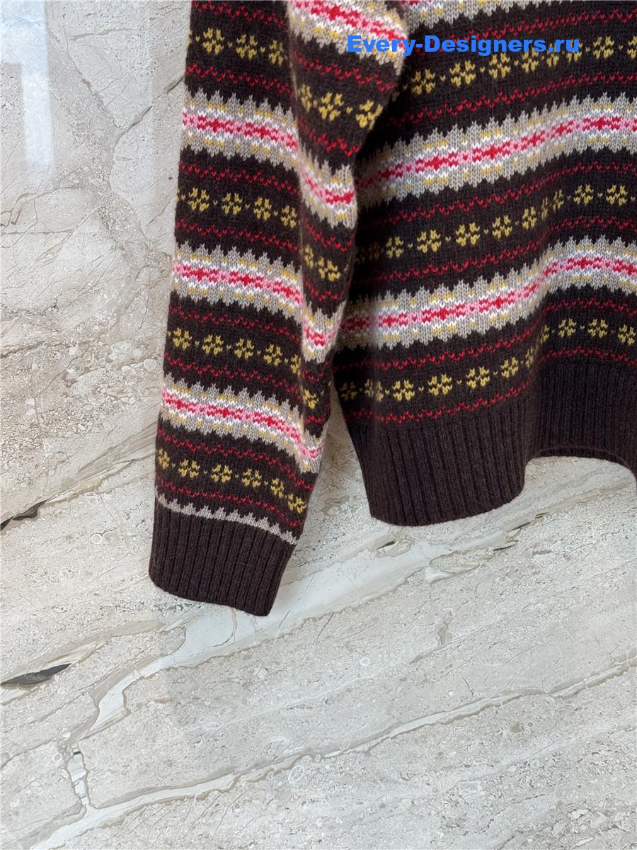 Miu Miu Striped Wool Sweater