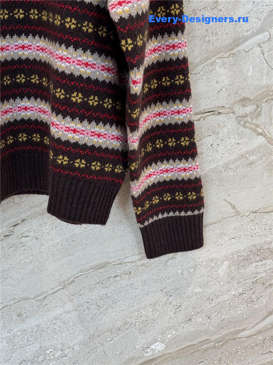 Miu Miu Striped Wool Sweater