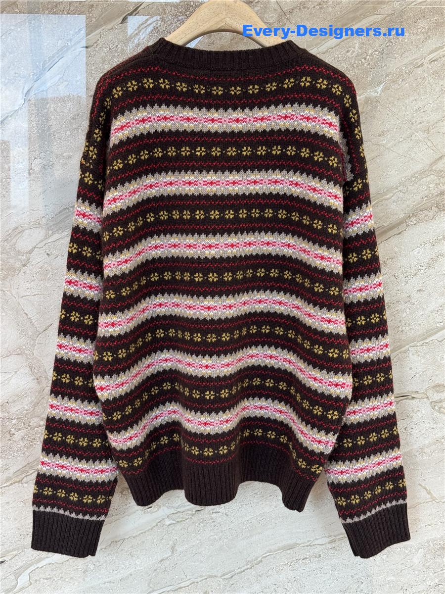 Miu Miu Striped Wool Sweater