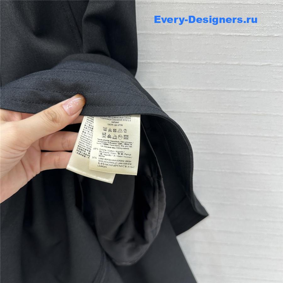 F**di black wool dress