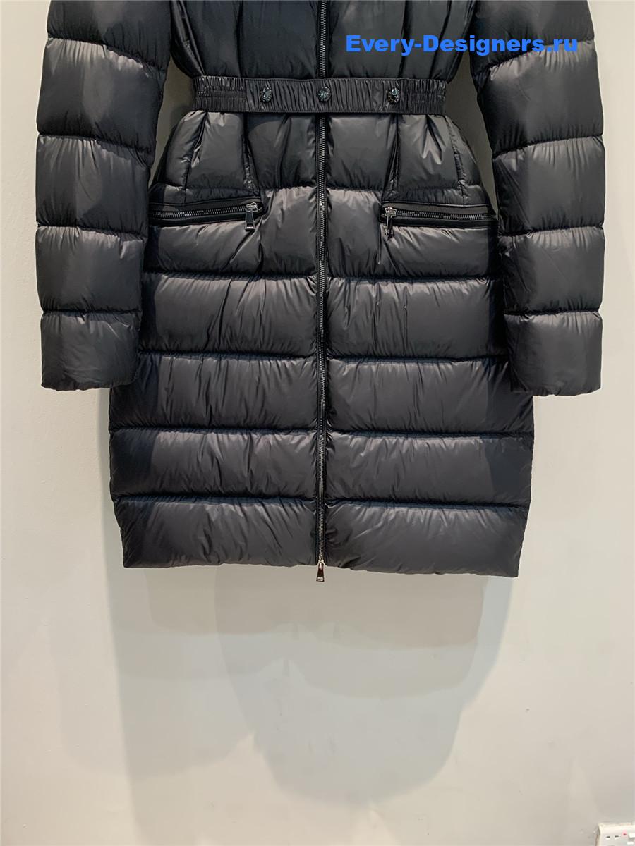 Moncler Black Boedic Hooded Long Down Jacket