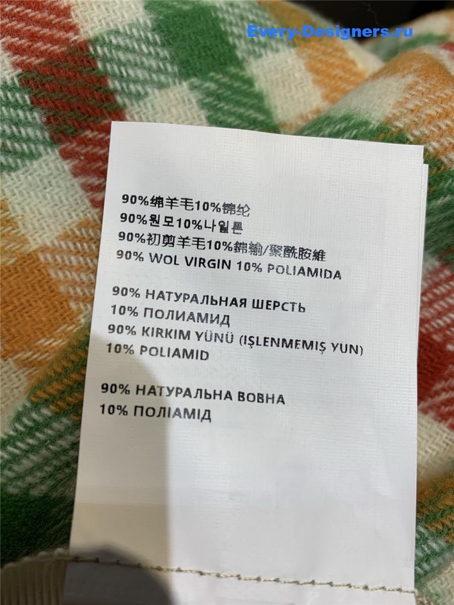 Miu Miu Red/green Diagonal Check Skirt