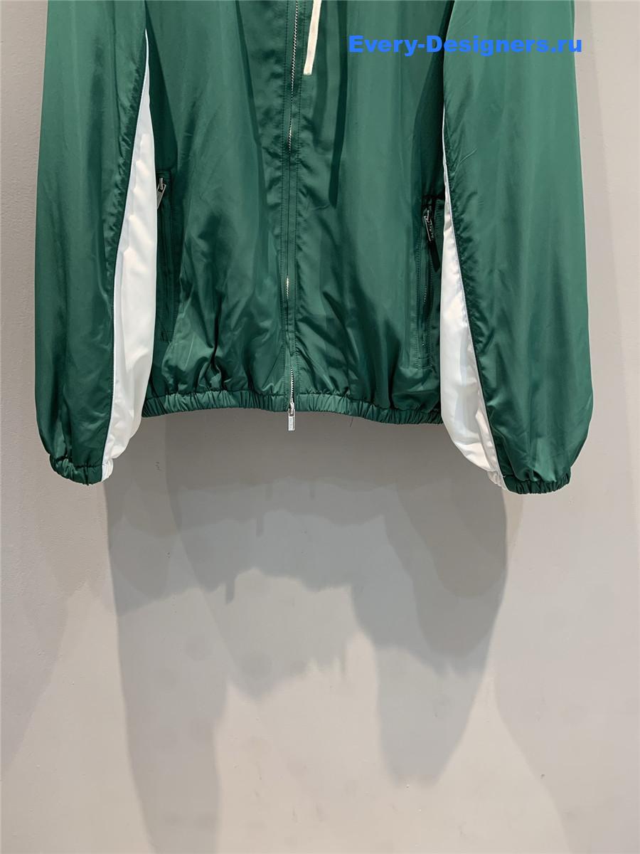 New Balance X Miu Miu Green Lace-Up Hooded Jacket