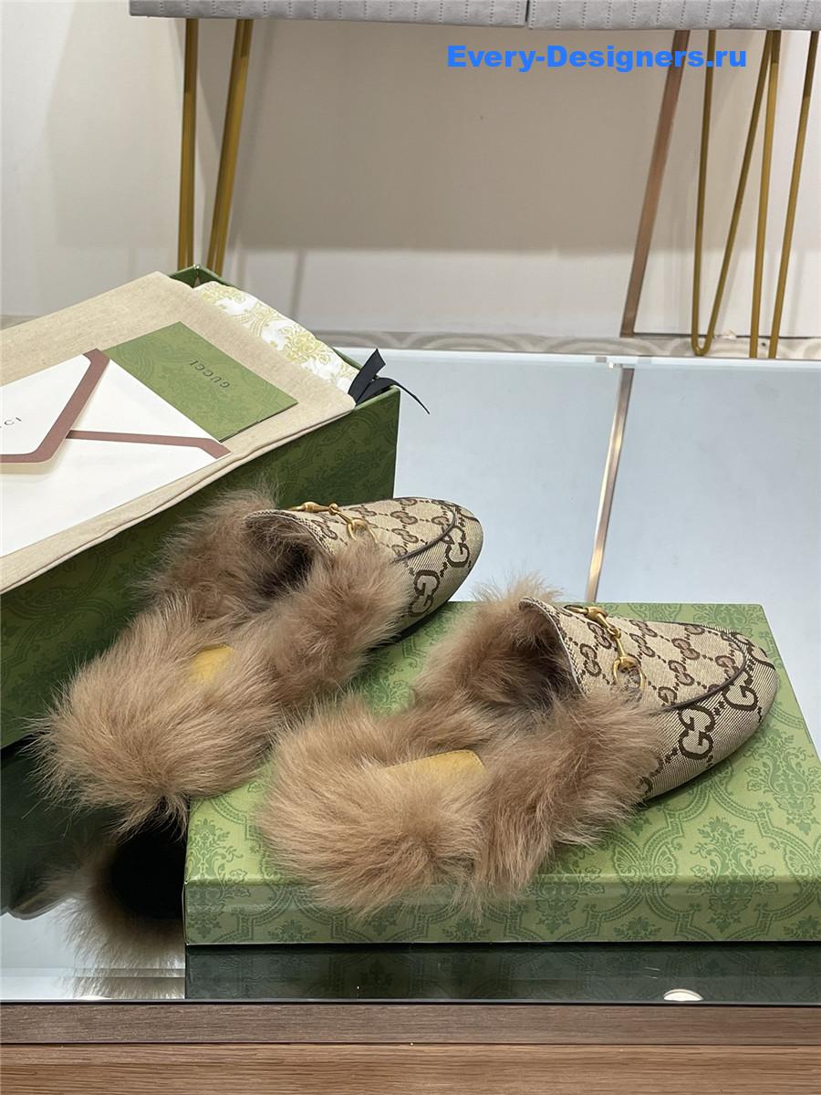 Gvc*1 gg brown canvas canvas mules