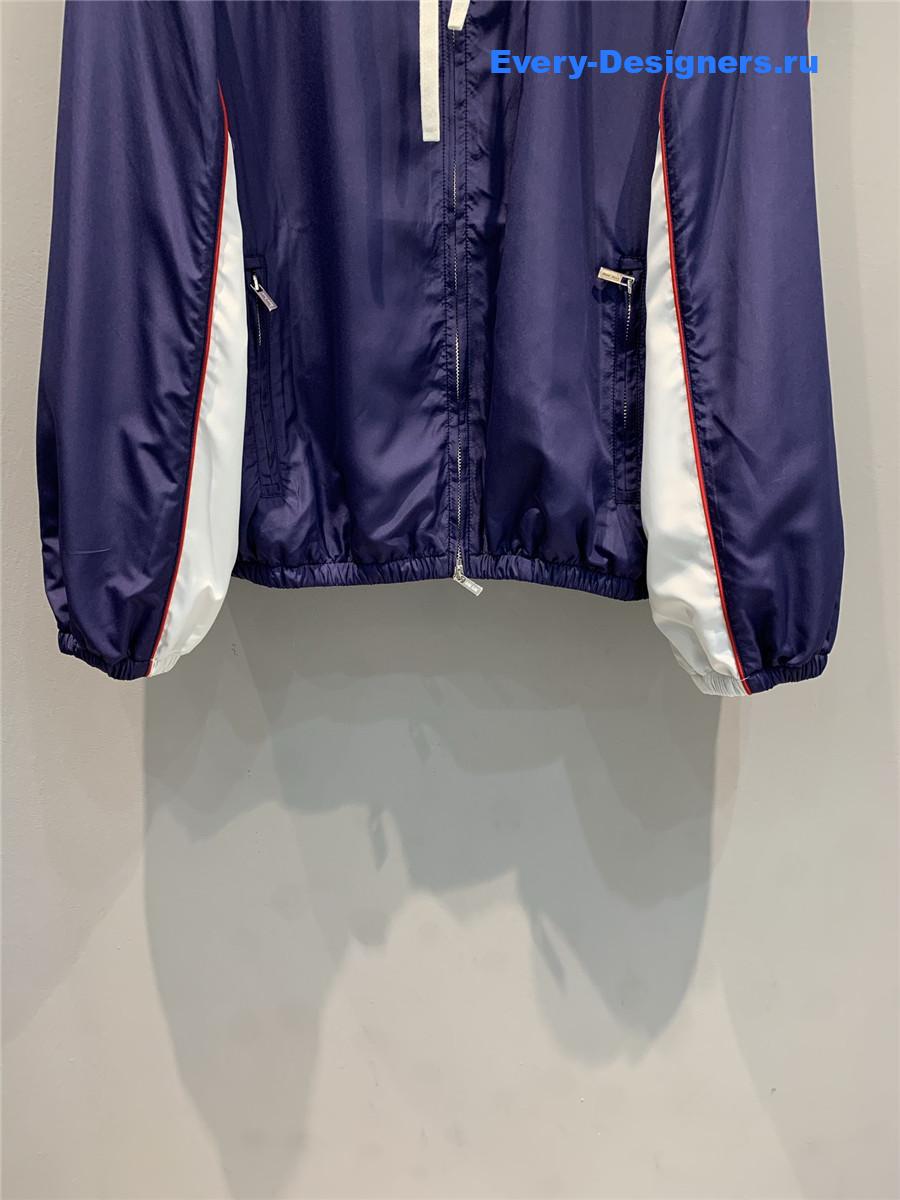 Miu Miu Technical Poplin Hoodie Jacket