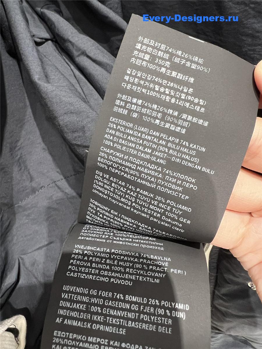 Pra*a navy soft canvas down parka