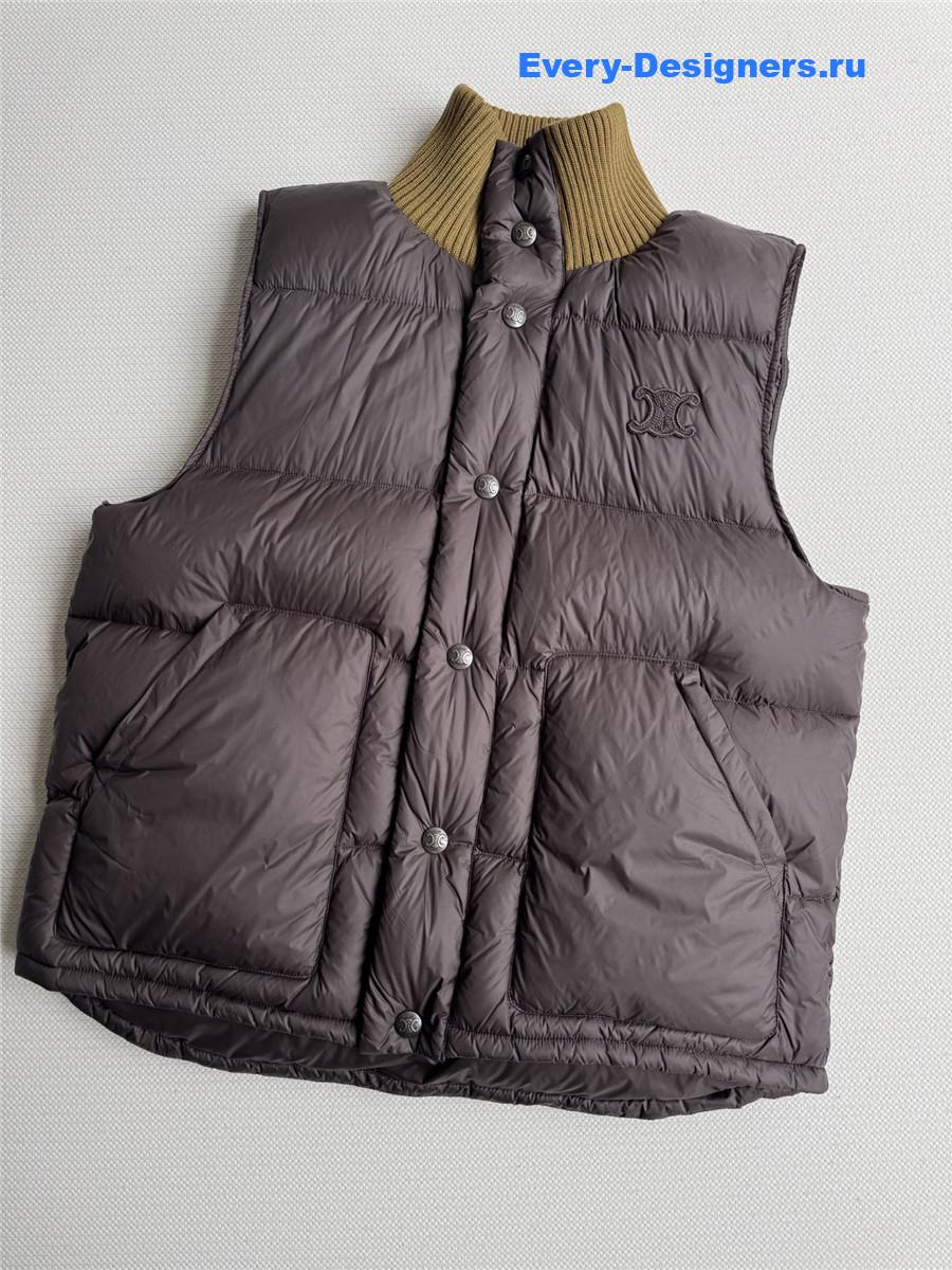 Ce1i*e knit collar down vest