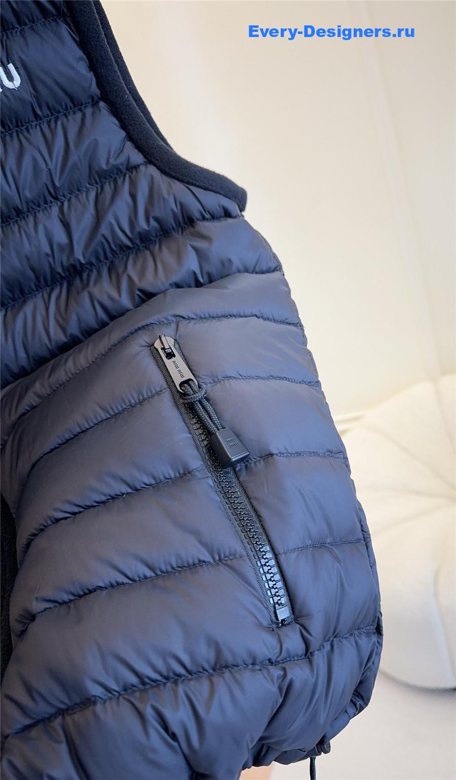 Miu Miu Modern check cotton vest