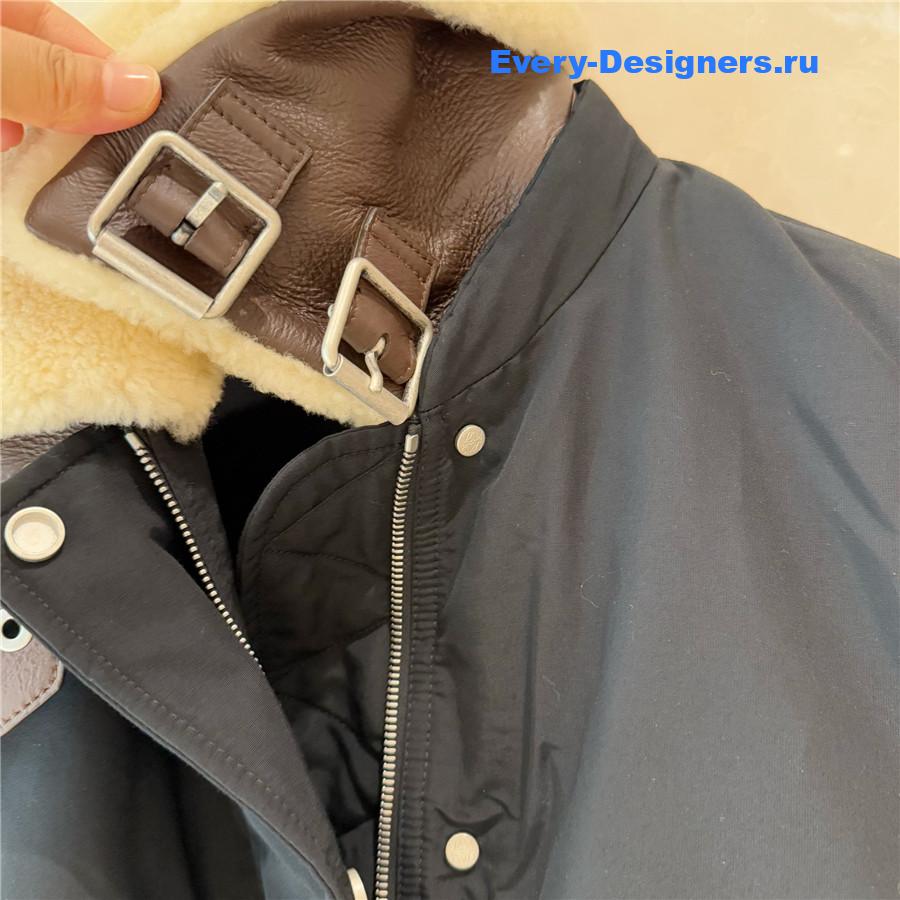 L0ew* shearling-trimmed vest