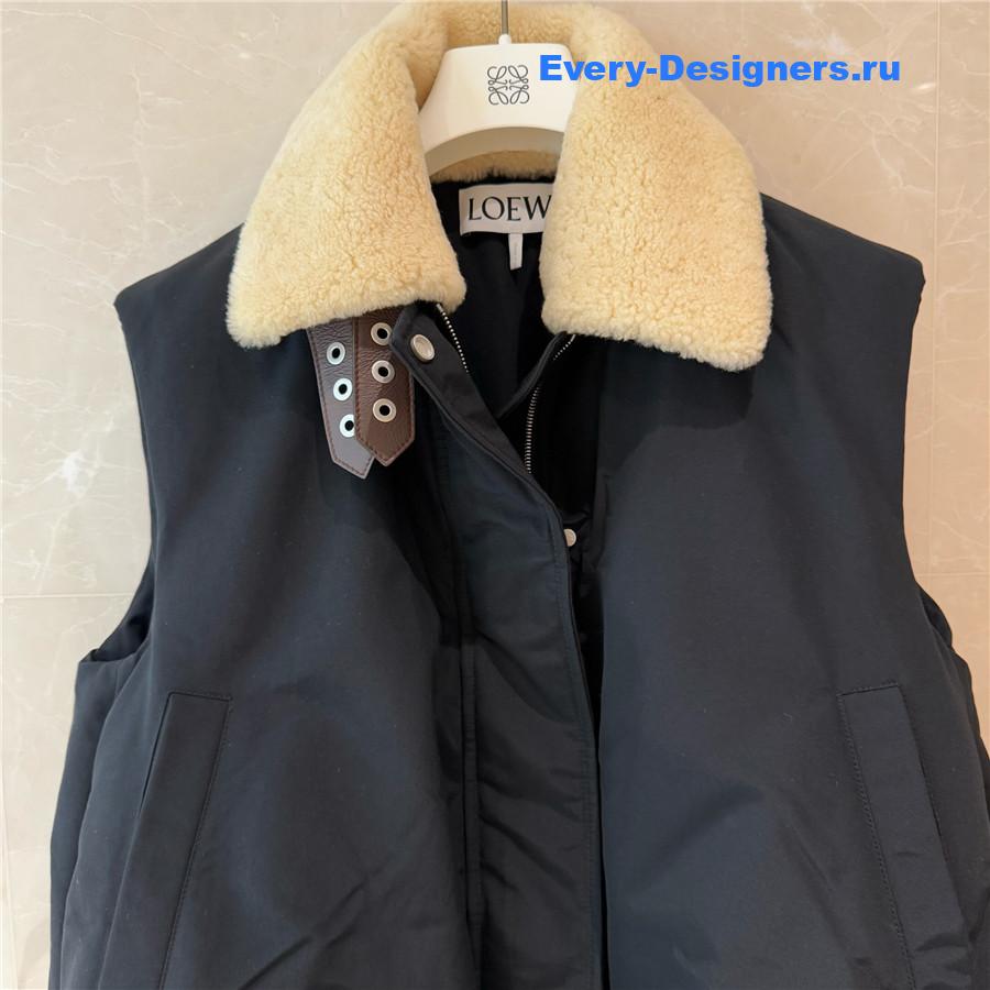 L0ew* shearling-trimmed vest