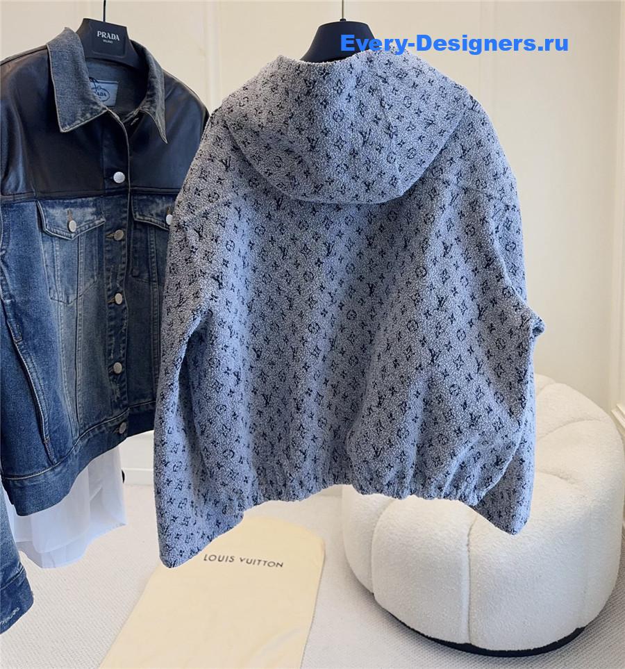 l0vis Vvtt0n monogram bouclé hoodie