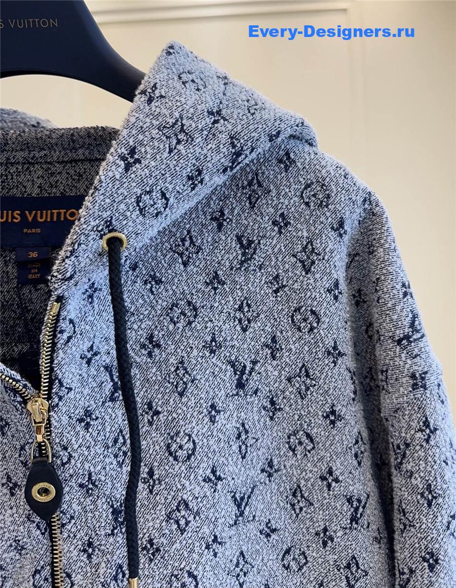 l0vis Vvtt0n monogram bouclé hoodie