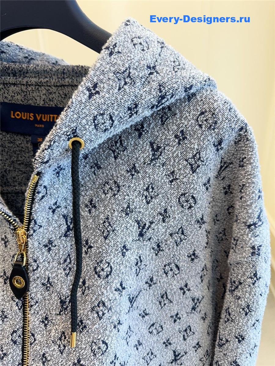 l0vis Vvtt0n monogram bouclé hoodie