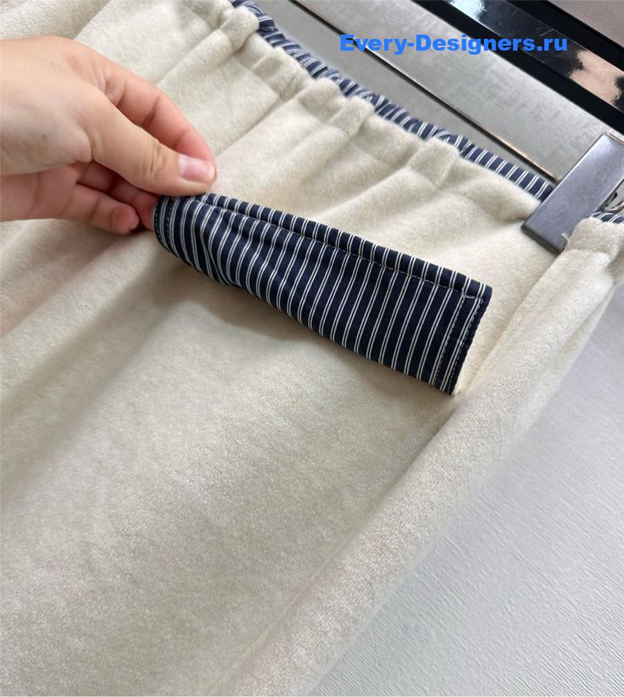 Miu Miu Drawstring Straight-leg Trousers