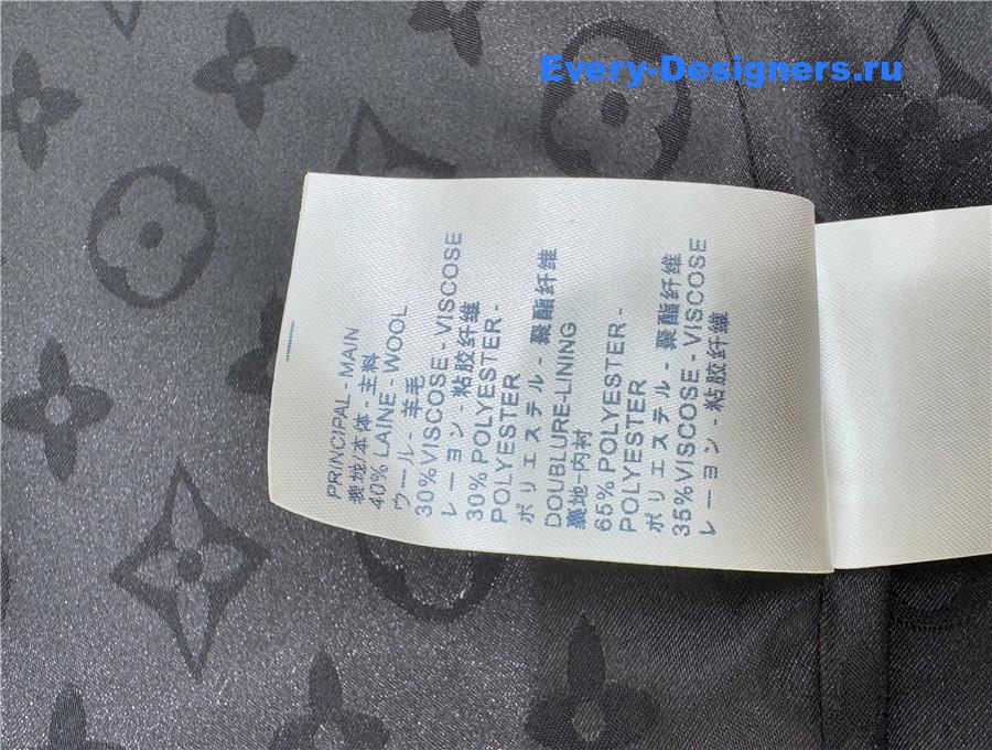 l0vis Vvtt0n black wool tailored long coat