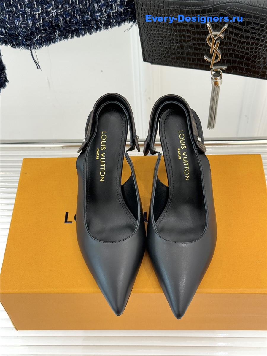 l0vis Vvtt0n black legacy slingback pump