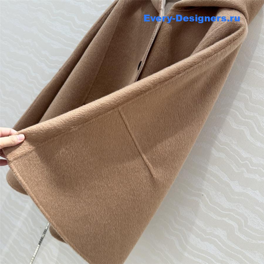 alexandr wang brown hooded cashmere shawl