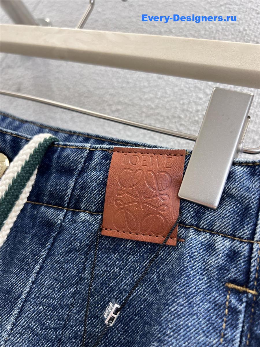 L0ew* drawstring elastic jeans