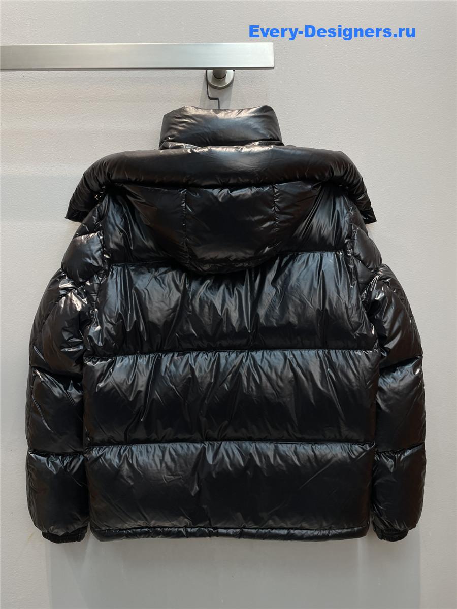 Moncler Black Parana Hooded Short Down Jacket