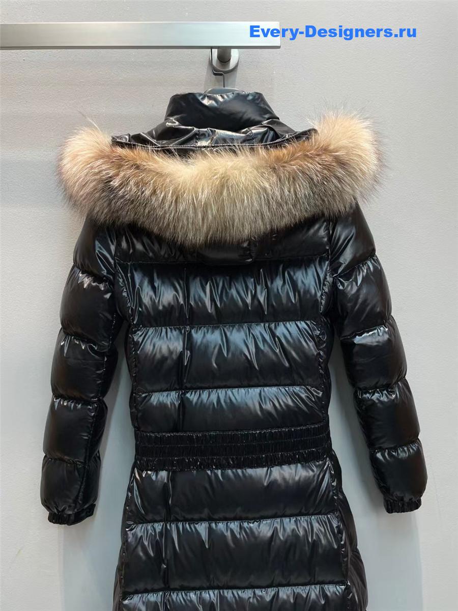 Moncler Black Hudson Long Puffer Coat