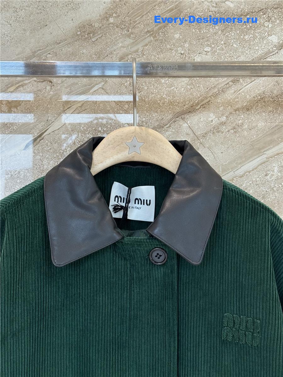 Miu Miu Cropped Bomber Jacket