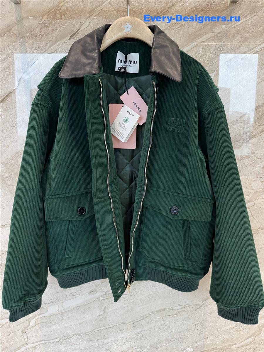 Miu Miu Cropped Bomber Jacket