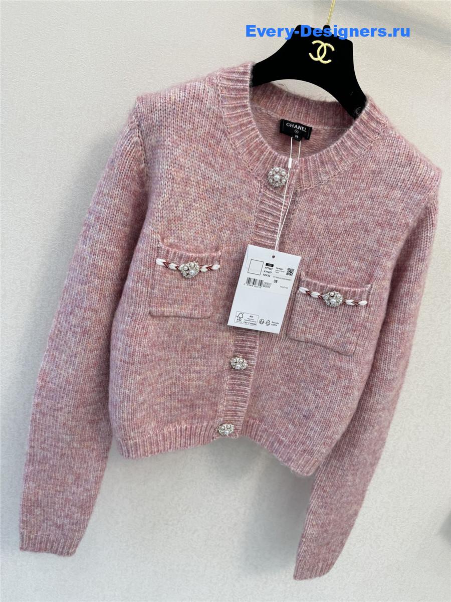 Ch**el pink crew neck sweater