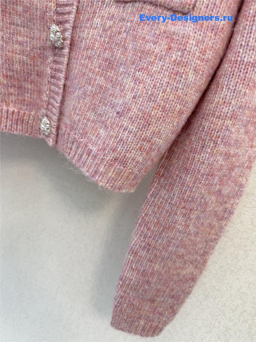 Ch**el pink crew neck sweater