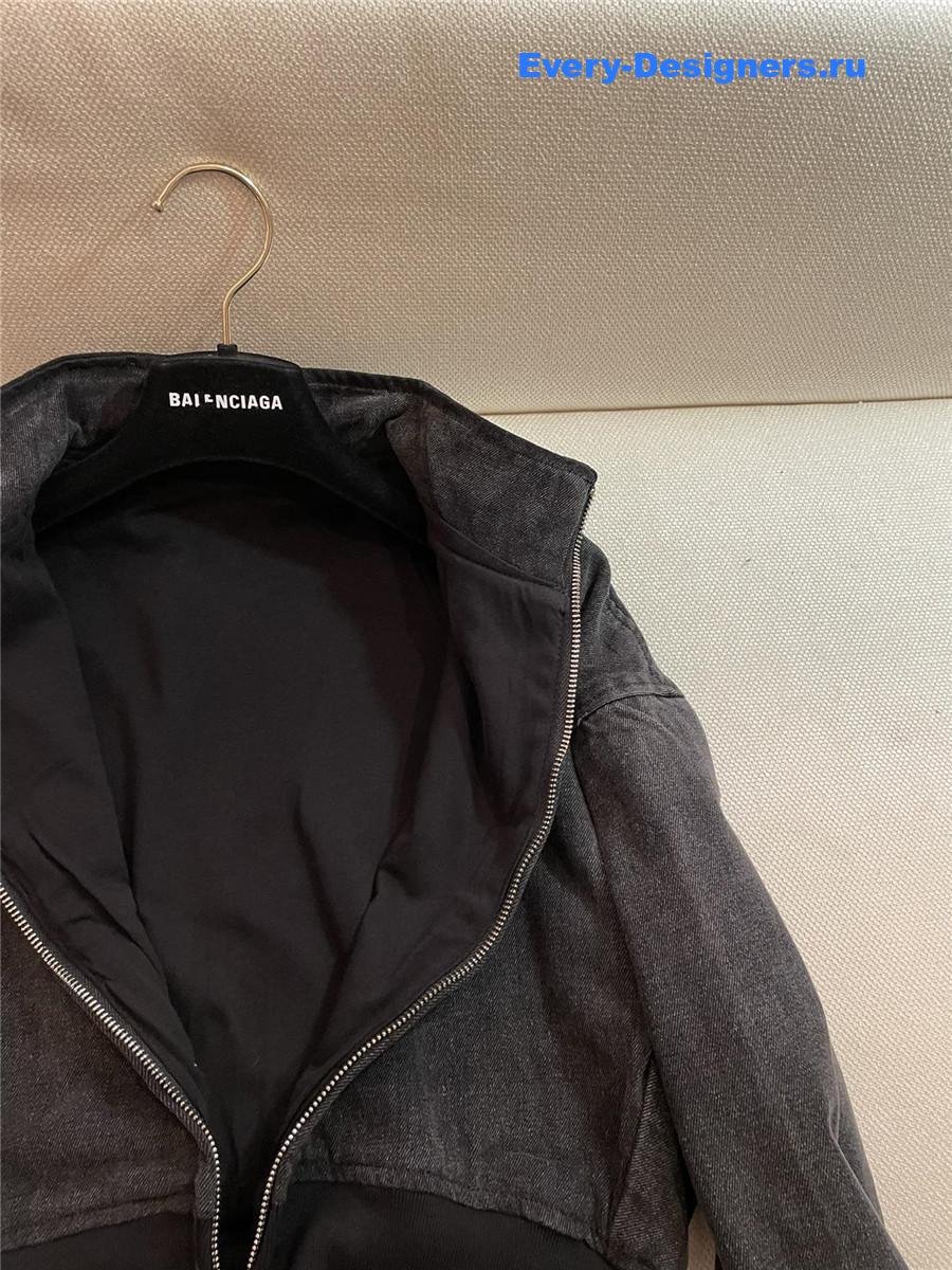 A1exa*der wang dark gray cropped denim jacket