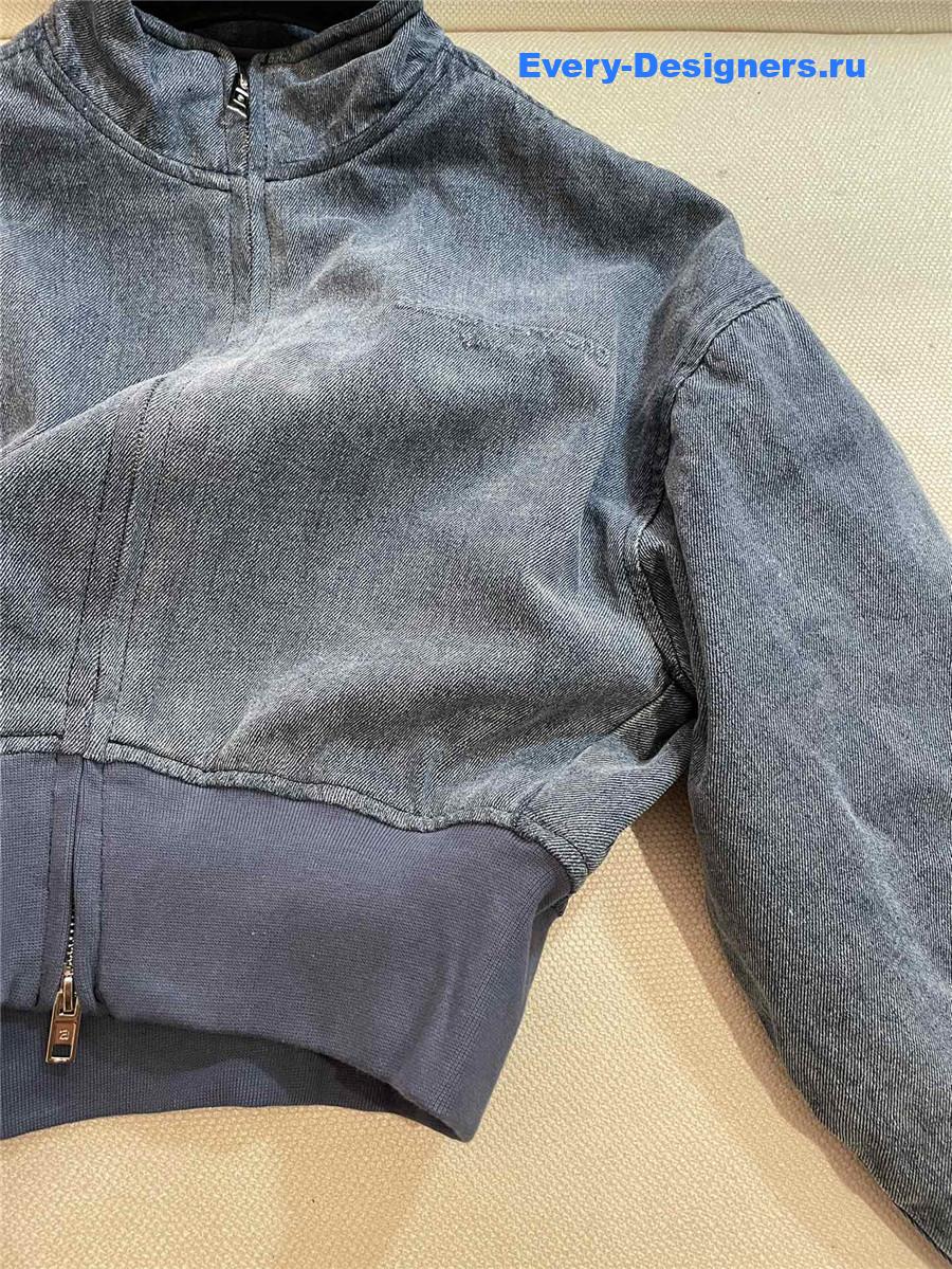 A1exa*der wang light blue cropped denim jacket